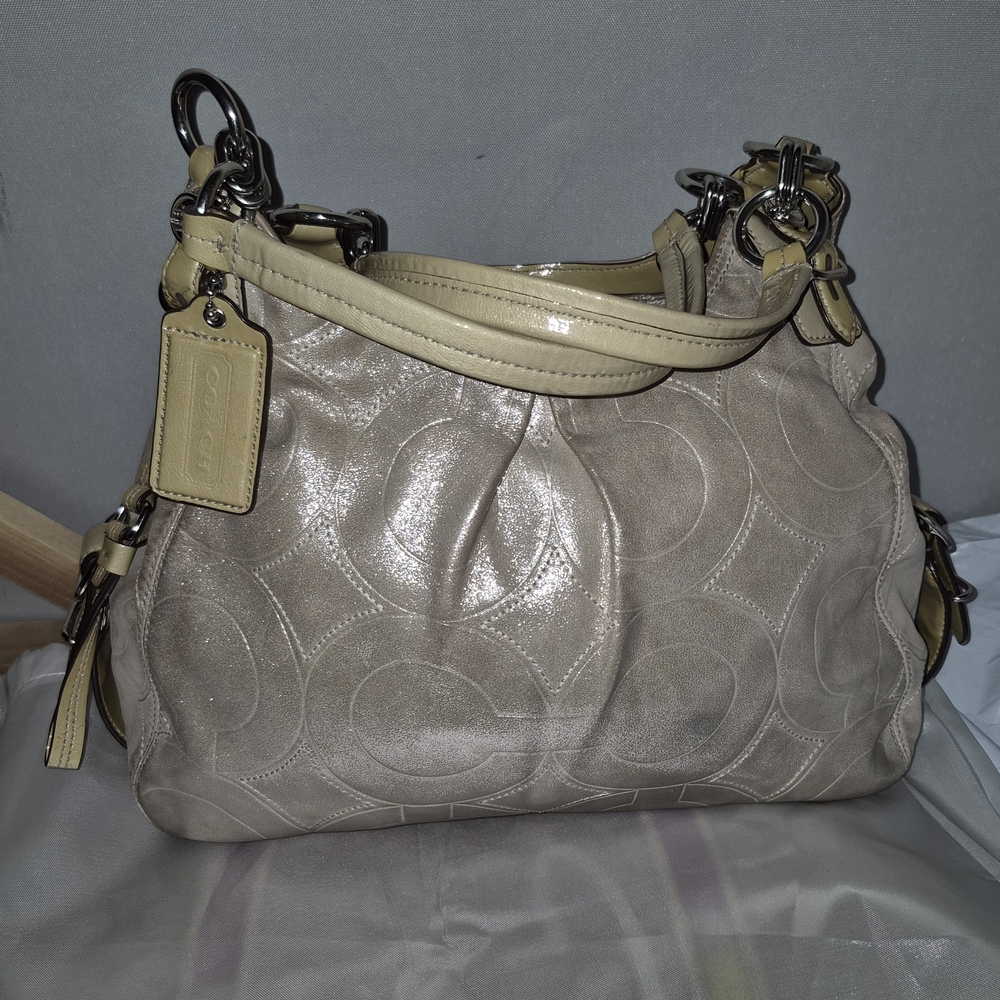 Coach Maggie Shimmer Hobo Bag